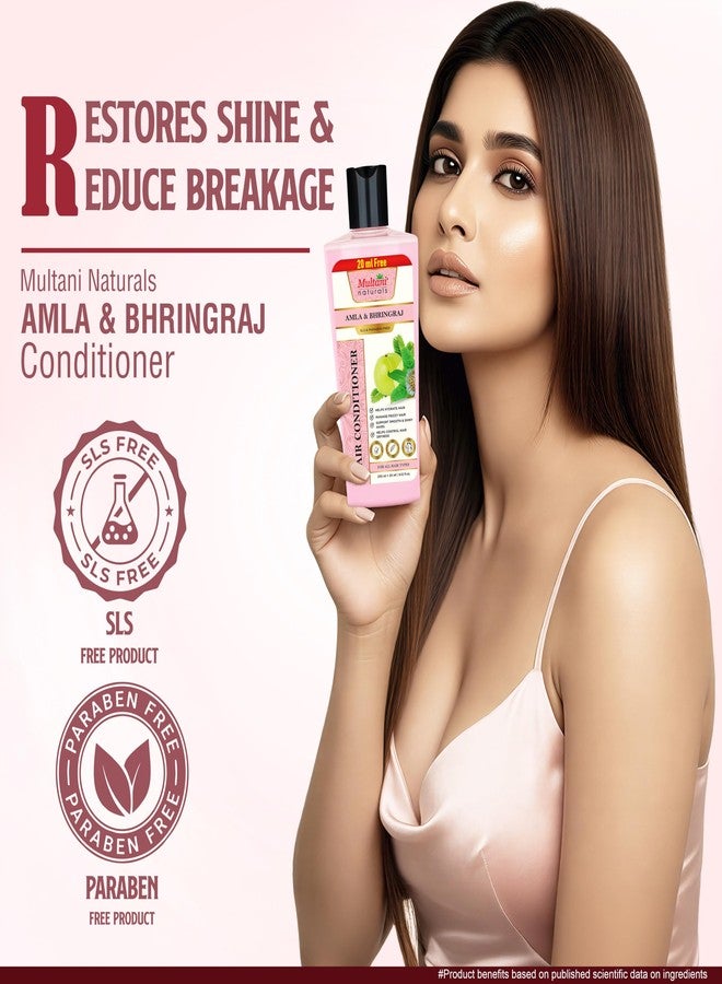 Multani شامبو وبلسم ملتاني ناتشورالز أملا وبرينجراج ٢٧٠ مل | عناية أيورفيدية بالشعر لشعر أقوى وأكثر لمعاناً | يساعد على تقليل التقصف والقشرة | مُختَبَر من قِبَل أطباء الجلدية | مناسب لجميع أنواع الشعر - Image 2