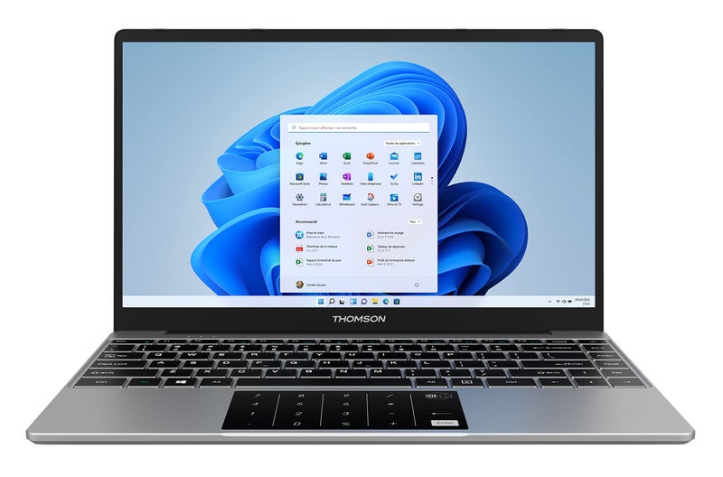 Thomson NEO 14.1 Inch IN-P14C Intel Celeron Dual Core N4020 Processor & Window 11 Home Notebook (4 GB RAM DDR4/ 128 GB SSD/Numeric Touch Pad/Thin & Light Weight/Silver) - Image 1