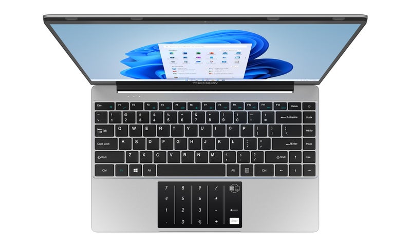 Thomson NEO 14.1 Inch IN-P14C Intel Celeron Dual Core N4020 Processor & Window 11 Home Notebook (4 GB RAM DDR4/ 128 GB SSD/Numeric Touch Pad/Thin & Light Weight/Silver) - Image 2