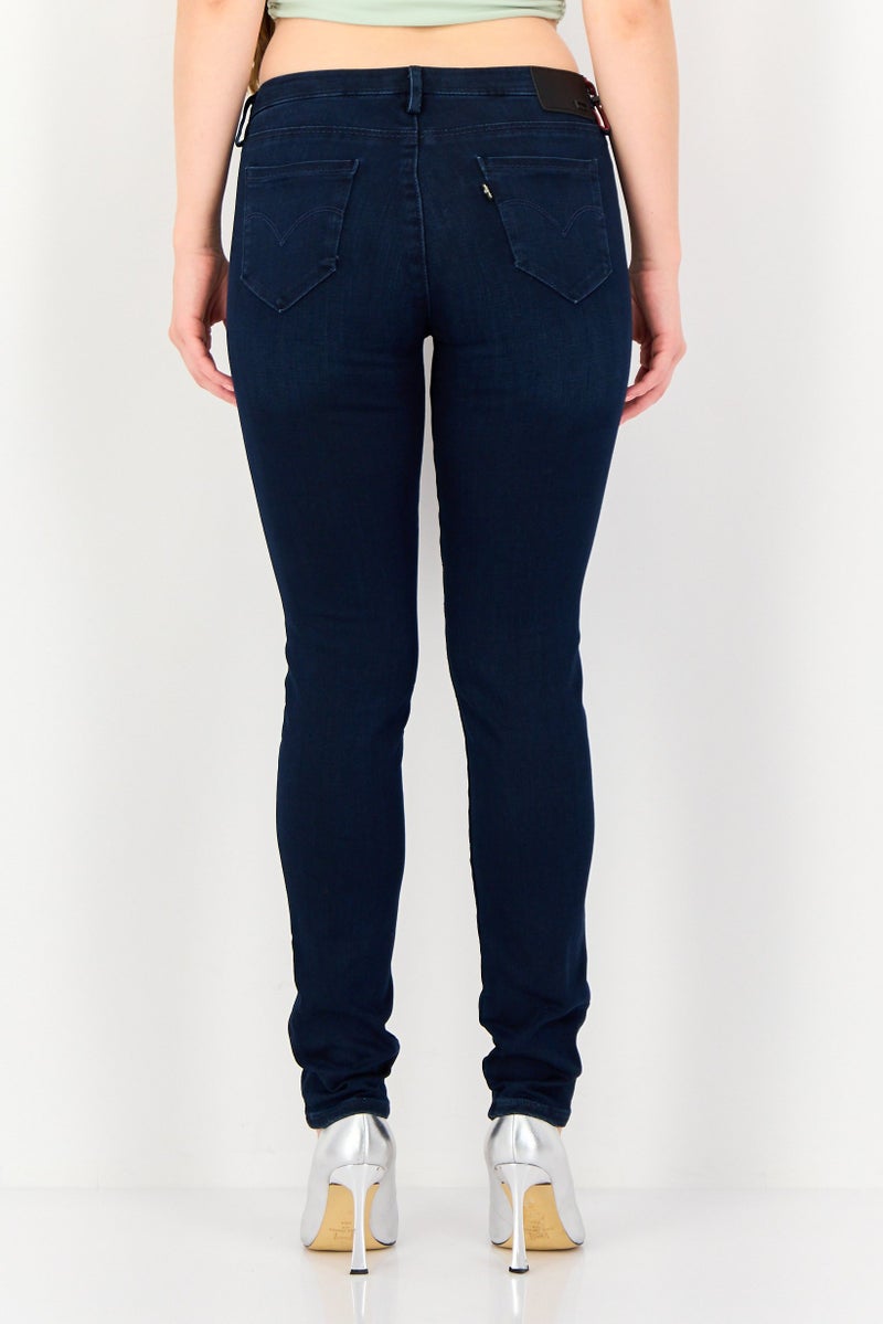 Levi's Redloop Women Skinny Fit Washed Stretchable Denim, Navy - Image 3