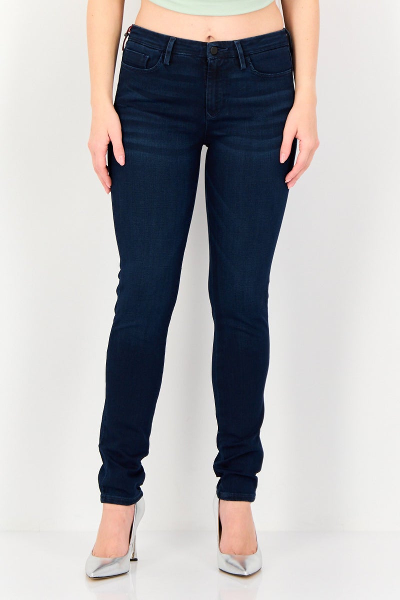 Levi's Redloop Women Skinny Fit Washed Stretchable Denim, Navy - Image 1