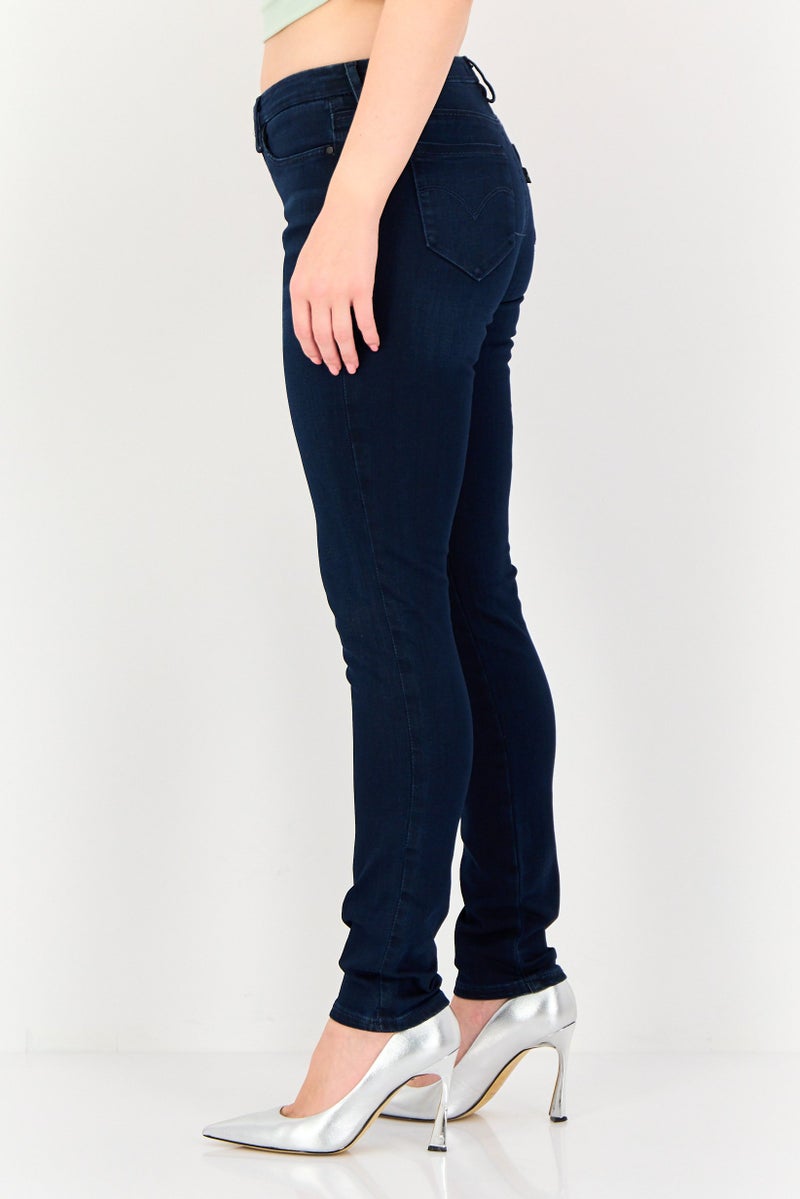Levi's Redloop Women Skinny Fit Washed Stretchable Denim, Navy - Image 4