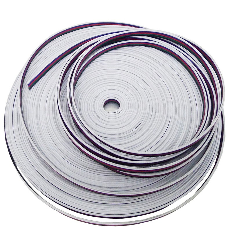 كابل تمديد LEDENET 66FT20M 22AWG لشرائط الإضاءة LED 5 أسلاك ملونة