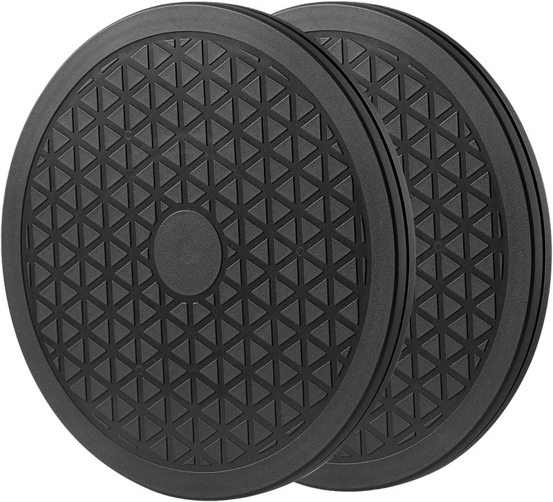 HSTECH 2 Pcs (8 Inch) Heavy Duty Rotating Swivel Stand - Lazy Susan with Steel Ball Bearings for Model Base/Rotating Plants/Crafts Stand Monitor/TV/Monitors/Potted Plants (360˚ Rotation) - Image 1