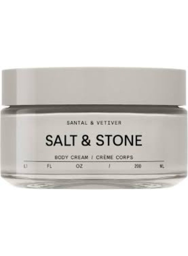 SALT & STONE Body Cream Santal & Vetiver 200ml - Image 1
