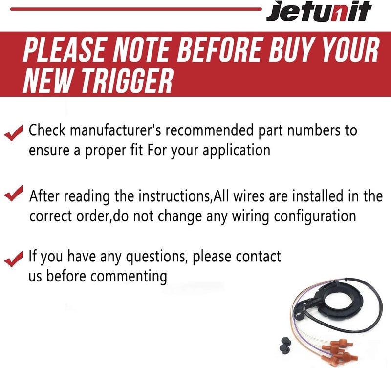 jetunit Trigger For Mercury 134-6454 Outboard 75 80 HP 96453A2 77000A1 96453A1 2 Stroke Carb 4 Cylinder Curved Linkage Arm - Image 4