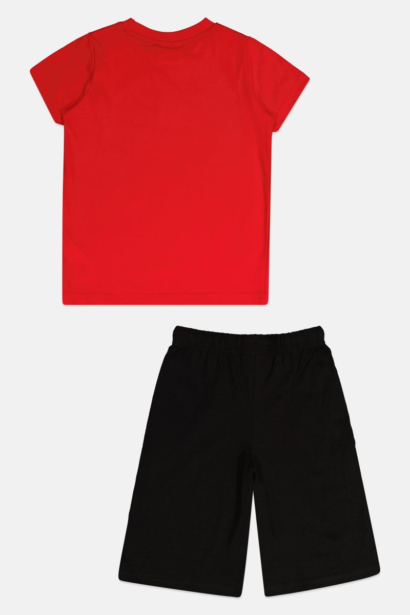 Tom And Jerry Kids Boy 2 Pieces Graphic Print T-Shirt And Shorts Set, Multicolor - Image 3