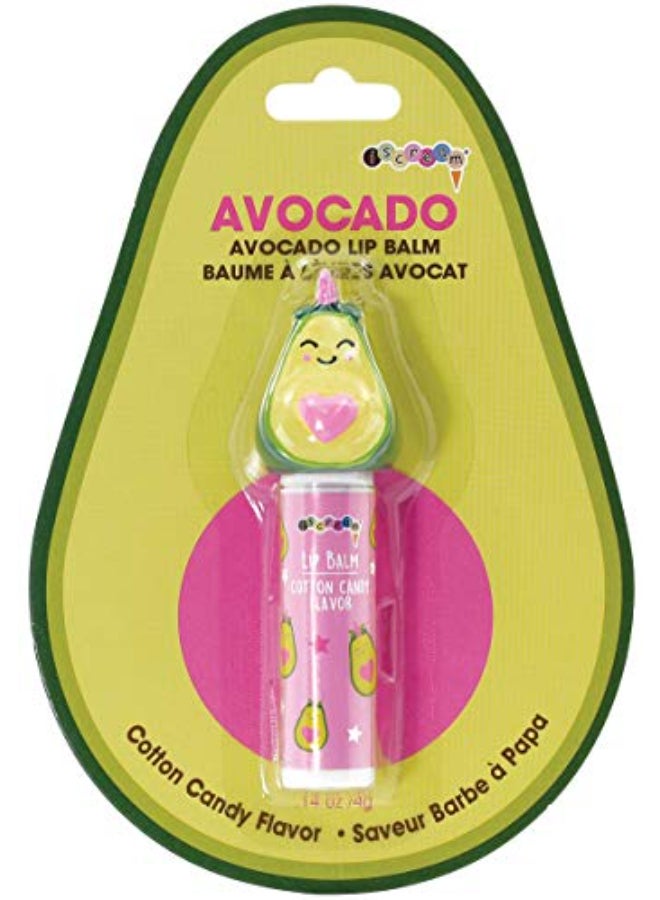 iscream Kawaii Avocado Shaped Cotton Candy Scented Lip Balm - Image 1