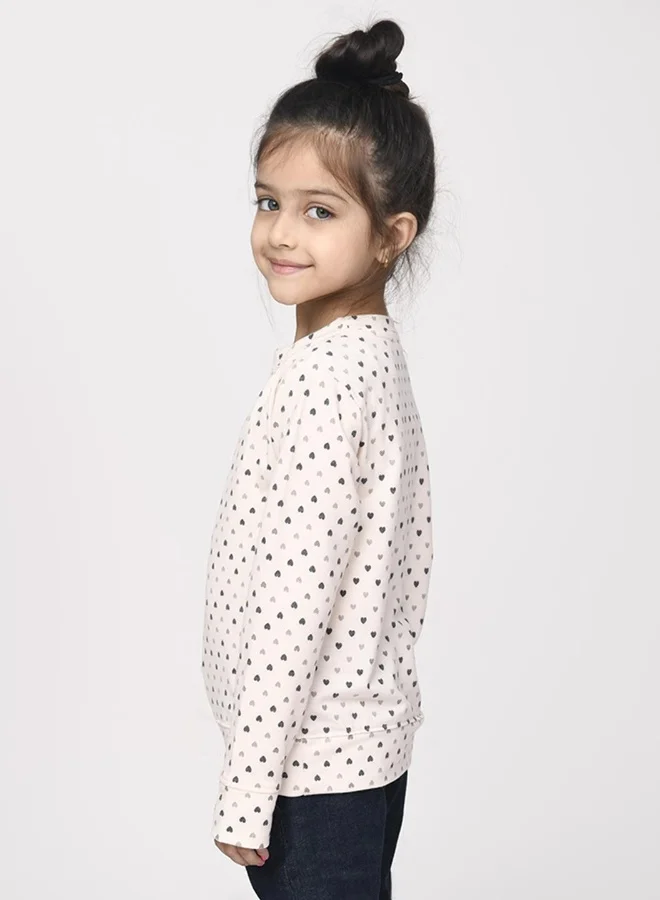 LILPICKS AOP Printed Girlish Sweatshirt