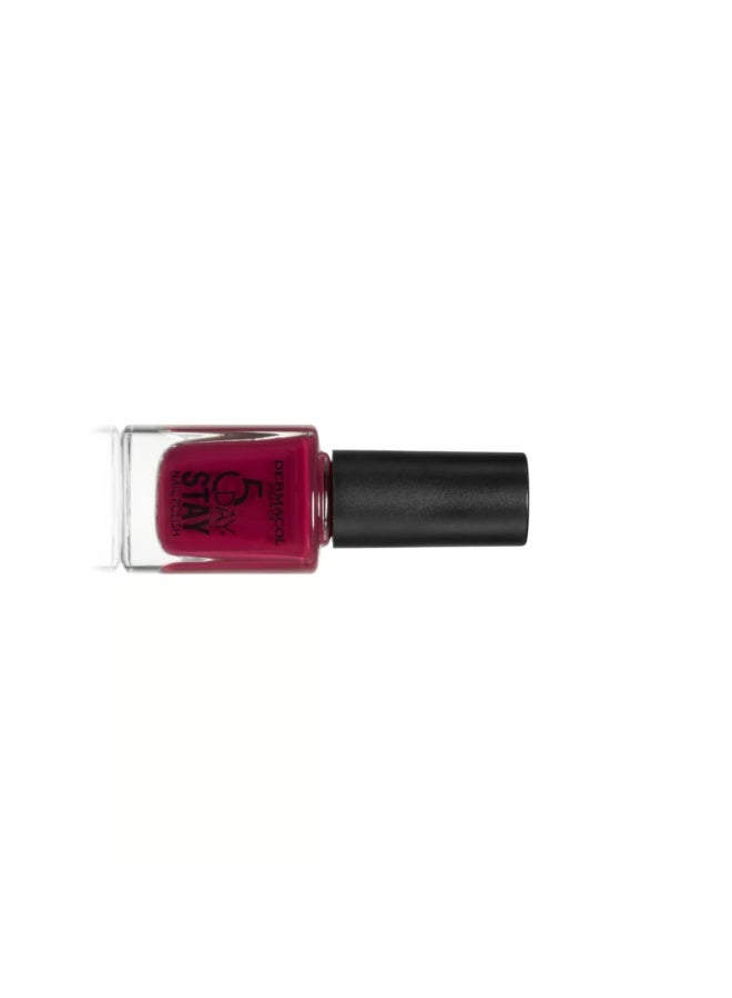 Dermacol 5 Day Stay Nail Polish 54 Romance 11ml - Image 3