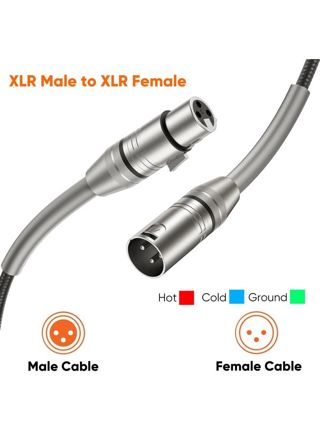 CableCreation CableCreation Xlr Cable 15Ft Microphone Cables Xlr Male To Female Heavy Duty Balanced Nylon Braided Xlr Microphone Cord Compatible With Speaker Systems,Radio Station And More,Black  - Image 5