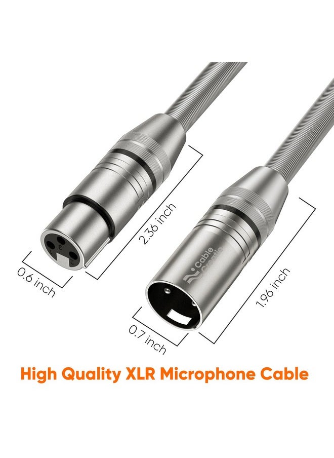 CableCreation CableCreation Xlr Cable 15Ft Microphone Cables Xlr Male To Female Heavy Duty Balanced Nylon Braided Xlr Microphone Cord Compatible With Speaker Systems,Radio Station And More,Black  - Image 4