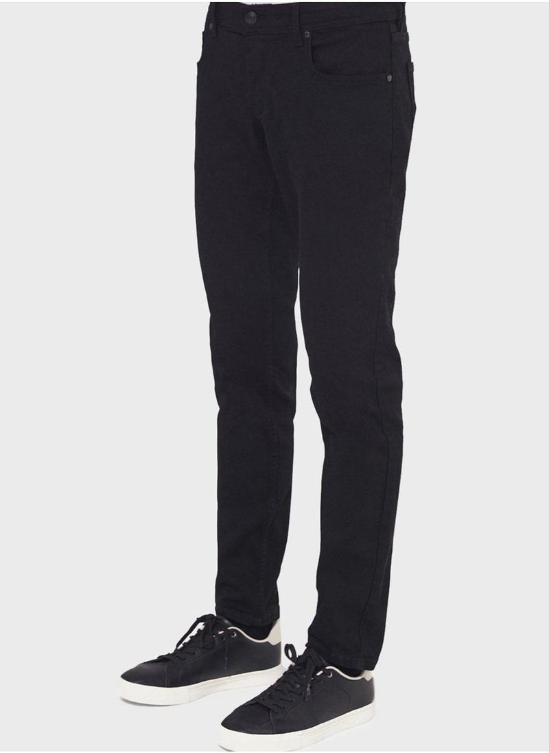 JUNE Essential Straight Fit Trousers - Image 1