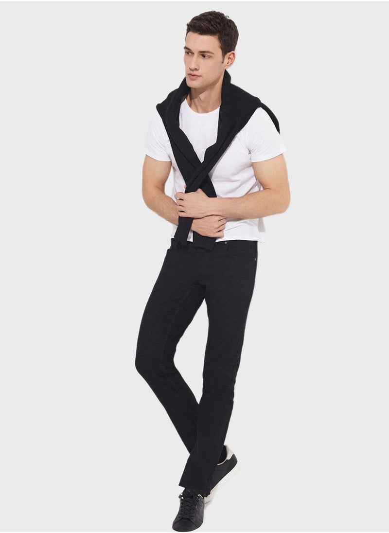 JUNE Essential Straight Fit Trousers - Image 4