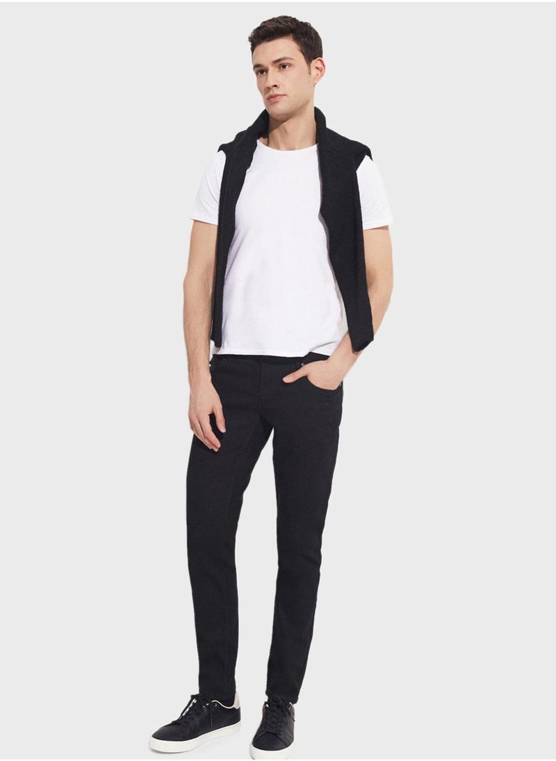 JUNE Essential Straight Fit Trousers - Image 5