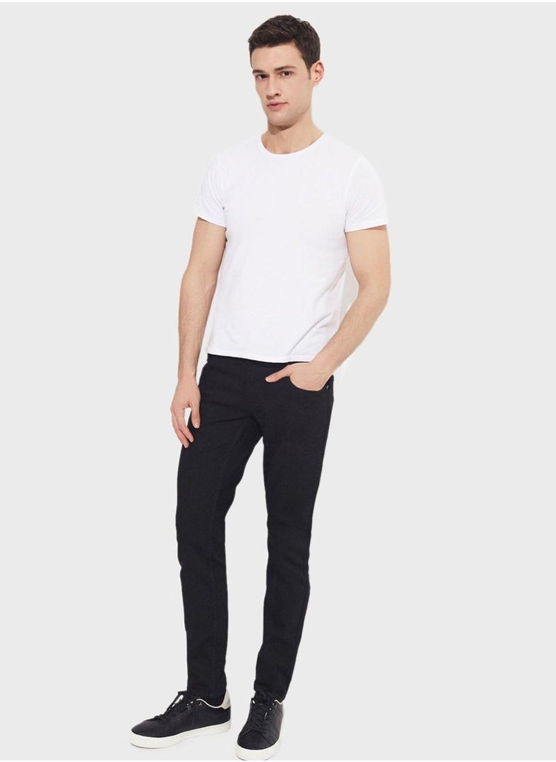JUNE Essential Straight Fit Trousers - Image 3