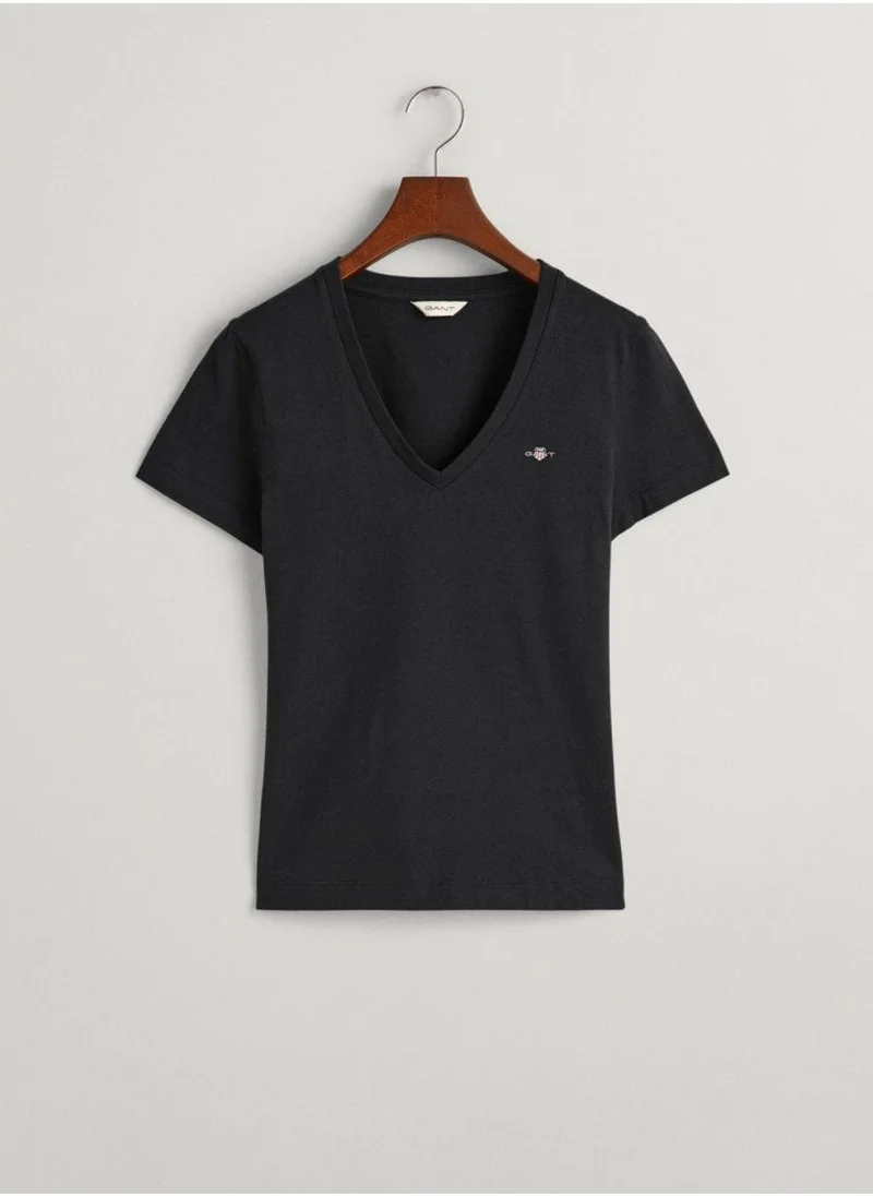 Gant  Gant Shield V-Neck T-Shirt for Women | Best Price UAE