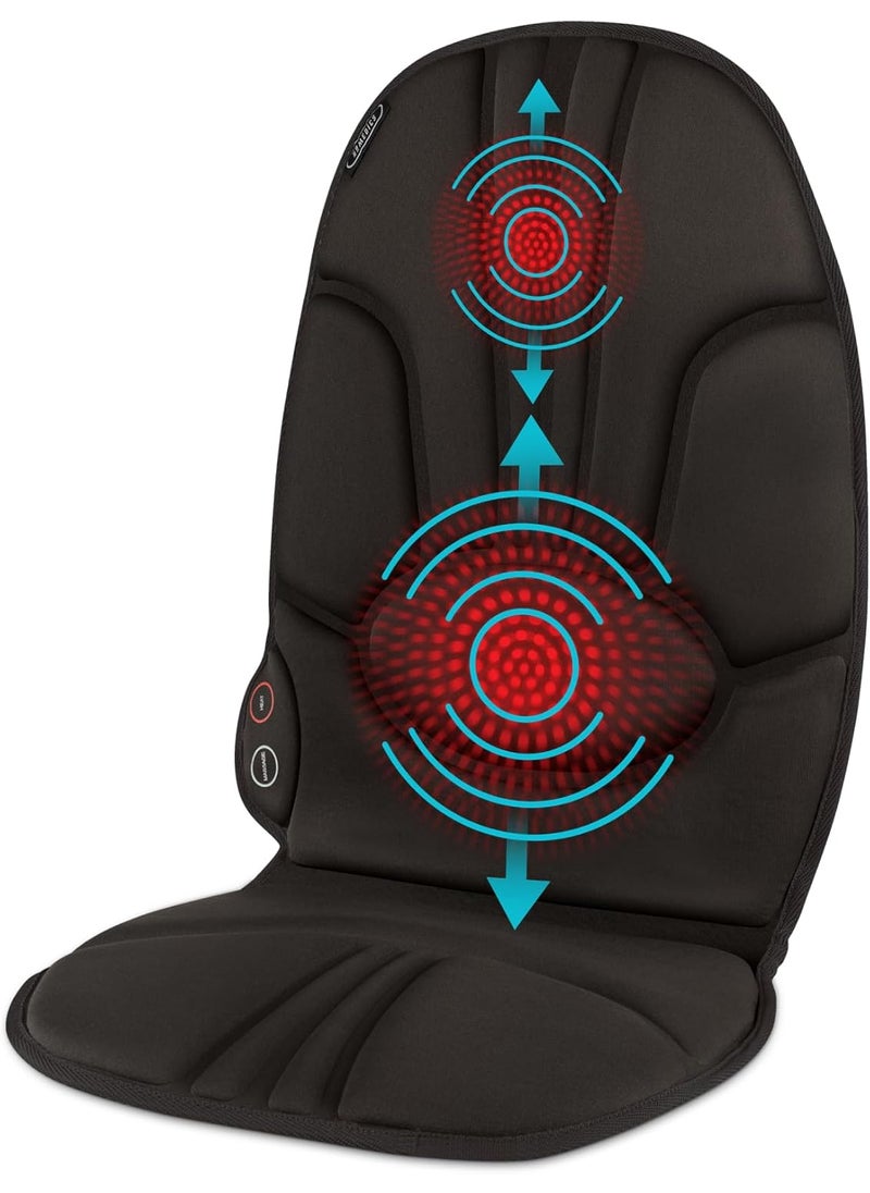 HoMedics Homedics Portable Heating and Vibrating Back Massage Cushion with Adjustable Intensity and Integrated Straps  - Image 1