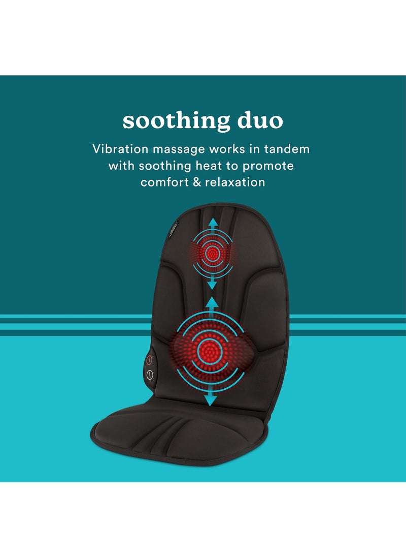 HoMedics Homedics Portable Heating and Vibrating Back Massage Cushion with Adjustable Intensity and Integrated Straps  - Image 3