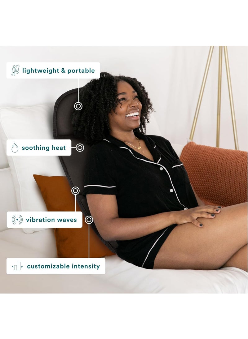 HoMedics Homedics Portable Heating and Vibrating Back Massage Cushion with Adjustable Intensity and Integrated Straps  - Image 2