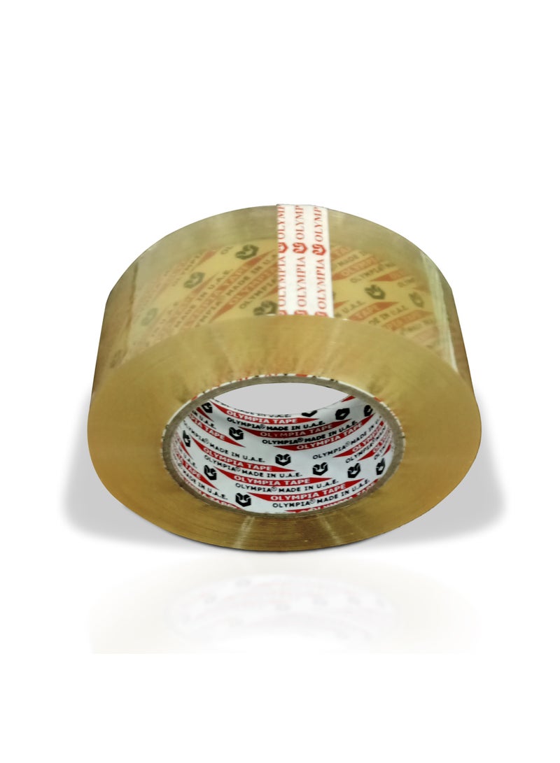 أوليمبيا شريط تعبئة شفاف كريستال كلير من علامة أوليمبيا® مقاس 48 مم × 200 ياردة (182.88 متر)، لاصق قوي للتعبئة المنزلية والصناعية، للختم والتجميع - Image 2