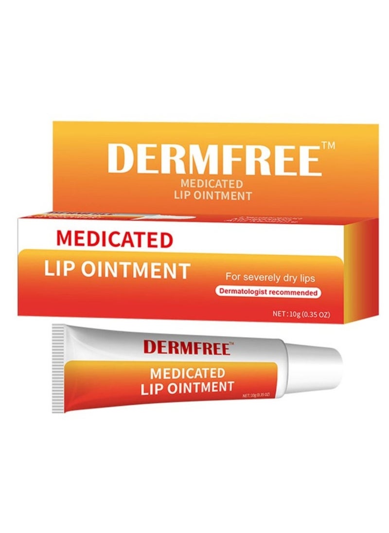 DERMFREE - Lip Ointment for Dry Lips for Dry Cracked Lips Moisturizing Hydrating Exfoliating Nourishing Lip Balm Lip Ointment for Severely Chapped Lips Exfoliate Dead Skin for Lips Lip Balm - Image 1