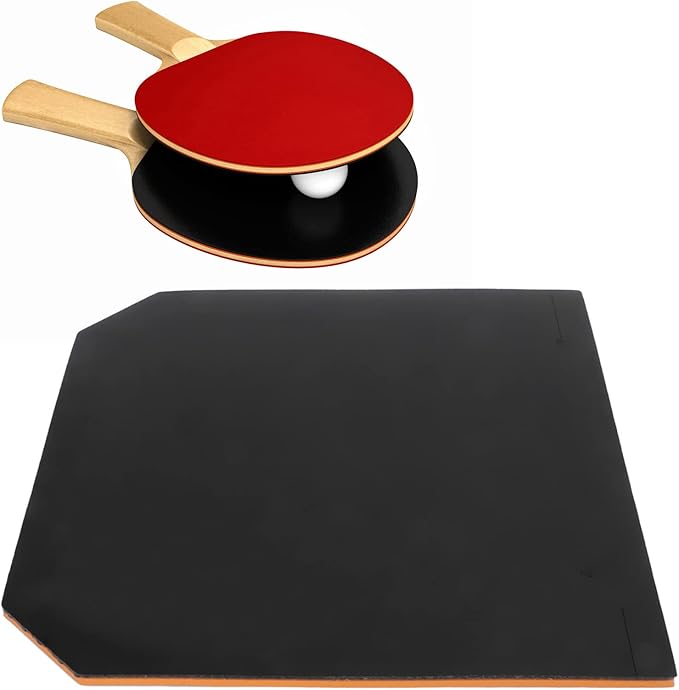 Competition Ping Pong Paddle Rubber 2 1mm Thickness Black Easy Installation Stable Control - Image 1
