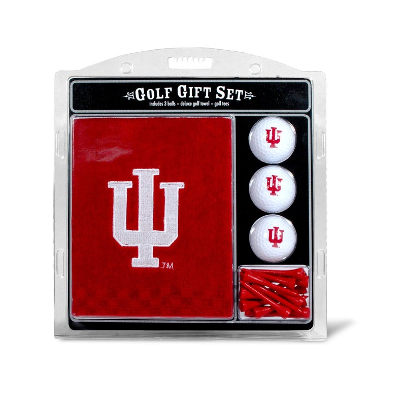 Team Golf NCAA Indiana Hoosiers Gift Set: Embroidered Golf Towel, 3 Golf Balls, and 14 Golf Tees 2-3/4" Regulation, Tri-Fold Towel 16" x 22" & 100% Cotton - Image 5