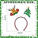 Wondrus Christmas Headbands Party Favors Supplies for Girls Kids 12 PCSFunny Holiday Hat Toppers Hair Accessories Photo Booth Props for DecorationsChristmas Party Games Prizes Stuff Trinkets for Women Men - Image 4