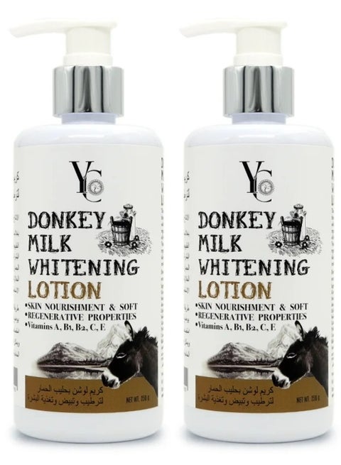 Two Pieces Of Donkey Milk Whitening Lotion 250x2 g