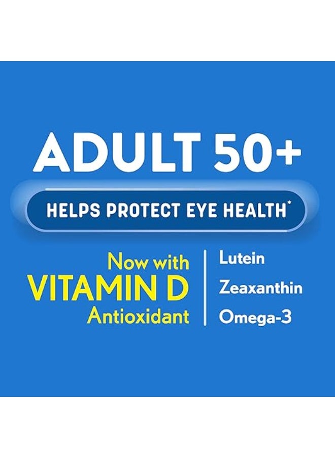 Ocuvite Eye Vitamin & Mineral Supplement, Contains Zinc, Vitamins C, E, Omega 3, Lutein, & Zeaxanthin, Bausch & Lomb Ocuvite Adult 50+ Eye Vitamin & Mineral Softgels, 50 Count (Packaging May Vary) - Image 2