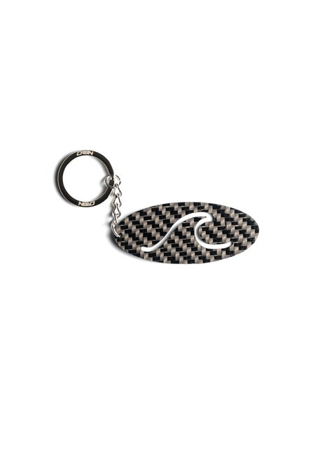 Real Carbon fiber Sea Wave designed key chain Twill - Premium Quality keyring
