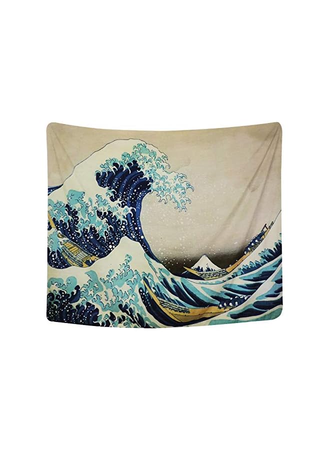 The Bros Tapestry Tapestry Hanging Tapestries The Great Wave off Kanagawa by Katsushika Hokusai Thirty-six Views of Mount Fuji Tapestry Blanket Decor Art Home Decor 150cm x 130cm - Image 2
