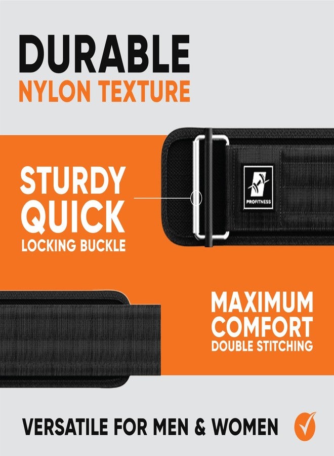 ProFitness Weightlifting Belt | Lifting Belt for Women | 100% Leather Gym Belts for Weightlifting | Powerlifting, Strength Training | Squat or Deadlift (Black/Red, Large) - Image 3