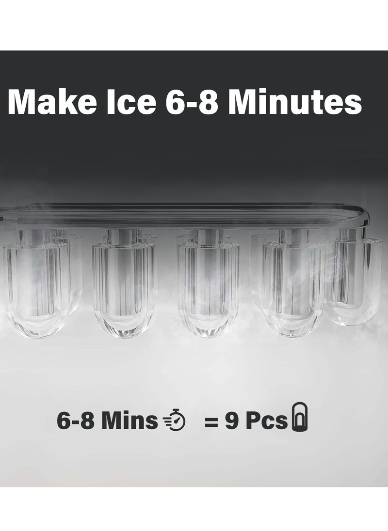 Jinou - Ice Maker 2.2L– Made with Premium Quality Abs Material, Updated Electronics & Cooling System - Ice Cube Maker Produces 12 Kg Ice In 24 Hours - Image 1