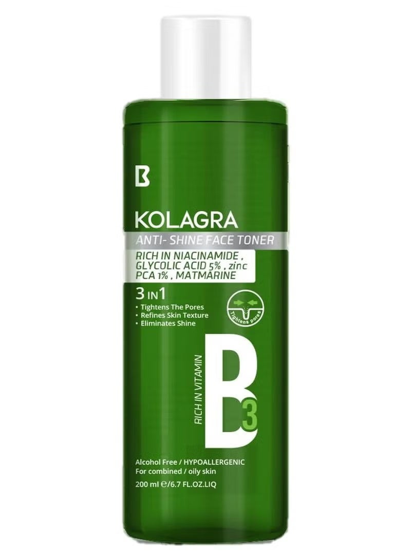 Kolagra Anti-Shine face toner 200 ml