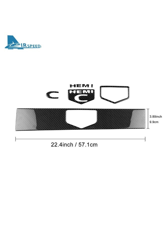 KUNGKIC Real Soft Carbon Fiber For Chrysler 300 300C 2005 2006 2007 LHD Glove Box Handle Co-Pilot Dashboard Panel Trim Strip Sticker - Image 4