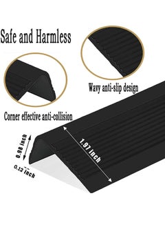 Stair Leading Edge Protector, Waterproof Anti-Slip Rubber Step Adhesive Edge Decorative Protection Strip for Home School Nursing Home Indoor and Outdoor Stair Steps - pzsku/ZF62ACA54E23A592849CEZ/45/_/1683546317/dfdc63b3-96b0-44dc-9f27-961c466ff040