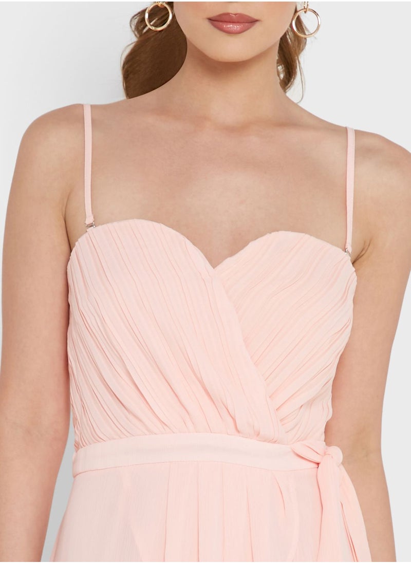 boohoo Pleated Wrap Dress  - Image 3
