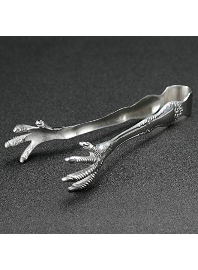 MASSJOY 2 PCS Bar Ice Hockey Special Eagle Claw Shape Ice Tongs Serving Tongs - Image 2