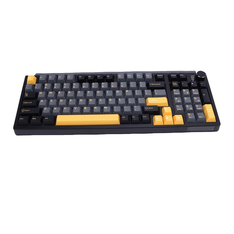 Wireless Mechanical Keyboard BT 2.4G USB C Connection Hot Swappable Gaming Typing Keyboard RGB Backlit 75% Compact Layout Black - Image 2