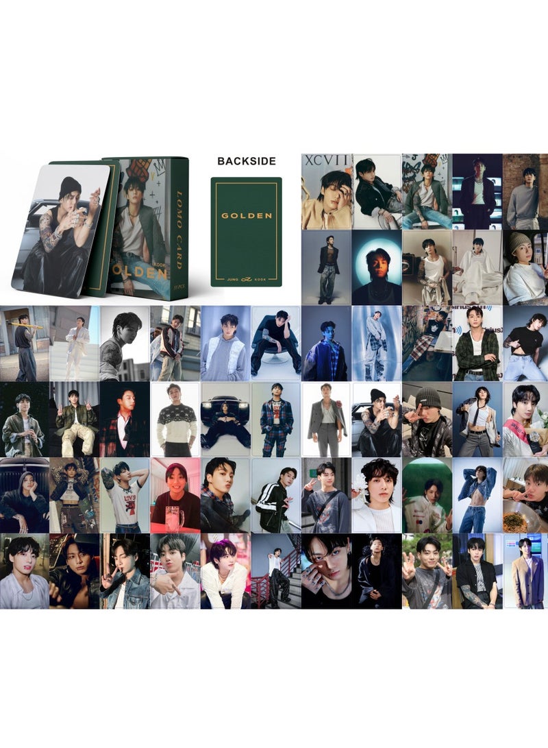 Generic JungKook GOLDEN Solo Lomo Photo Card BTS Flash Style Cards 55Pcs  - Image 2