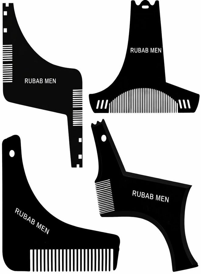 RUBAB MEN Beard Shaper Tool Comb Beard Shaping tool Beard Comb for Men Home and Salon Use Men Beard Accessories Set Multi Purpose Grooming kit Upgraded Beard Shaper Tool Set