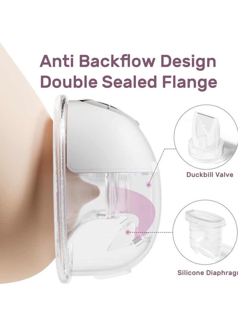 ياكيتر S32 مضخة الثدي الكهربائية المحمولة بدون استخدام اليدين S32 مع 4 أوضاع و 9 مستويات ، شاشة LCD ، حجم 24 مم - Image 3