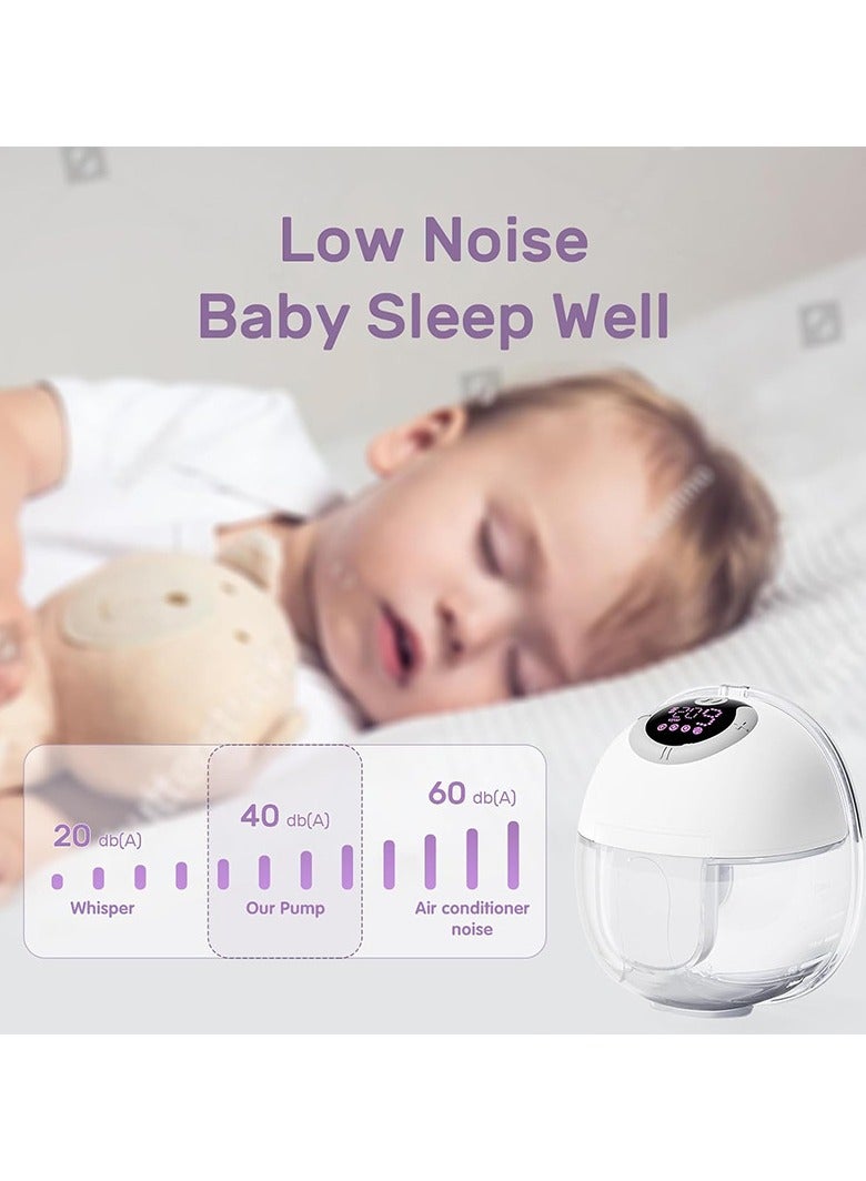 ياكيتر S32 مضخة الثدي الكهربائية المحمولة بدون استخدام اليدين S32 مع 4 أوضاع و 9 مستويات ، شاشة LCD ، حجم 24 مم - Image 5