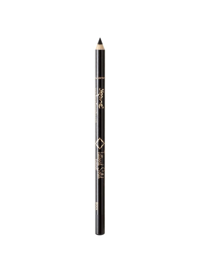 Skone Cosmetics Tattooed Solid Eyeliner Waterproof SmudgeProof LongLasting Pencil for Precise Eye Definition UltraSmooth Soft Glide HighPigment NoFade SweatResistant Formula Black - Image 2