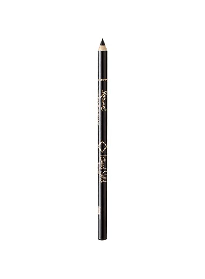 Skone Cosmetics Tattooed Solid Eyeliner Waterproof SmudgeProof LongLasting Pencil for Precise Eye Definition UltraSmooth Soft Glide HighPigment NoFade SweatResistant Formula Black - Image 1