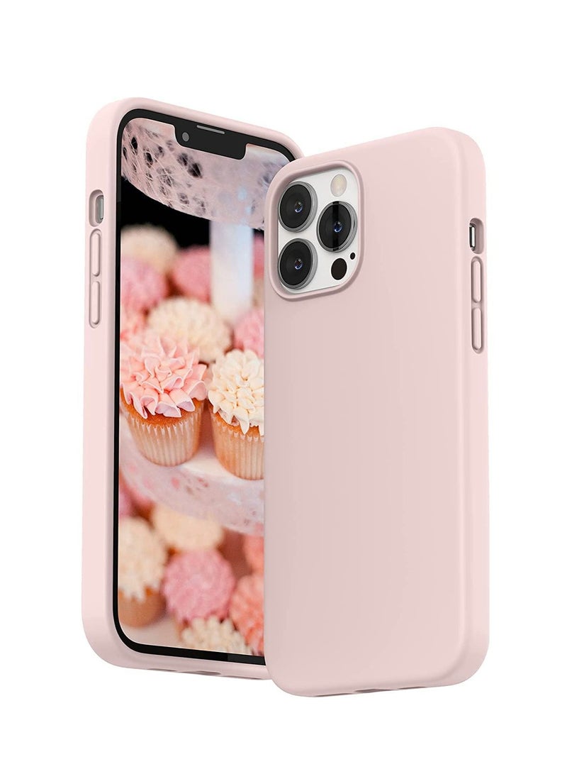 DUSALA Soft Liquid Silicon Case Compatible with iPhone 13 Pro Case Shock Proof Protective Case Matte Finish Cover designed for iPhone 13 Pro 2021 (Light Pink) - Image 5
