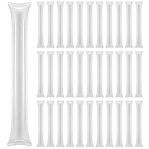 Lovecheer 50PCS White Thunder Sticks Bam Bam Noisemakers for Sports Events Party Team Spirit Boom Stick - Image 1