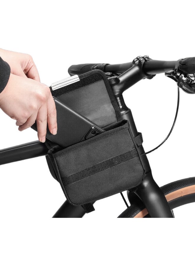 Forever Bicycle Front Fork Bag, Suitable For Mountain Bikes And Road Bikes, Universal Front Bag, Waterproof Phone Storage Pouch, Cycling Equipment - Image 2